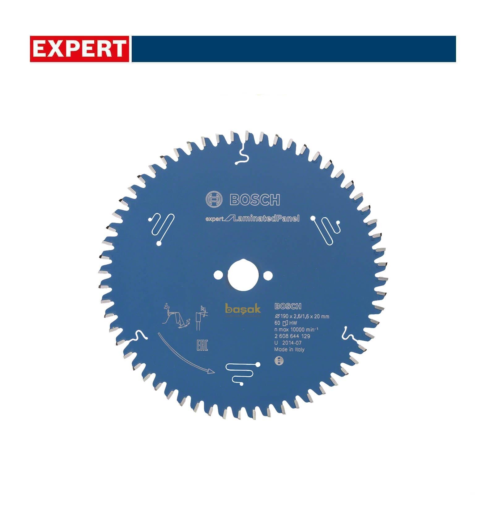 Bosch Laminant Parke Kesme Testeresi 190*20 mm 60 Diş Expert 2608644129