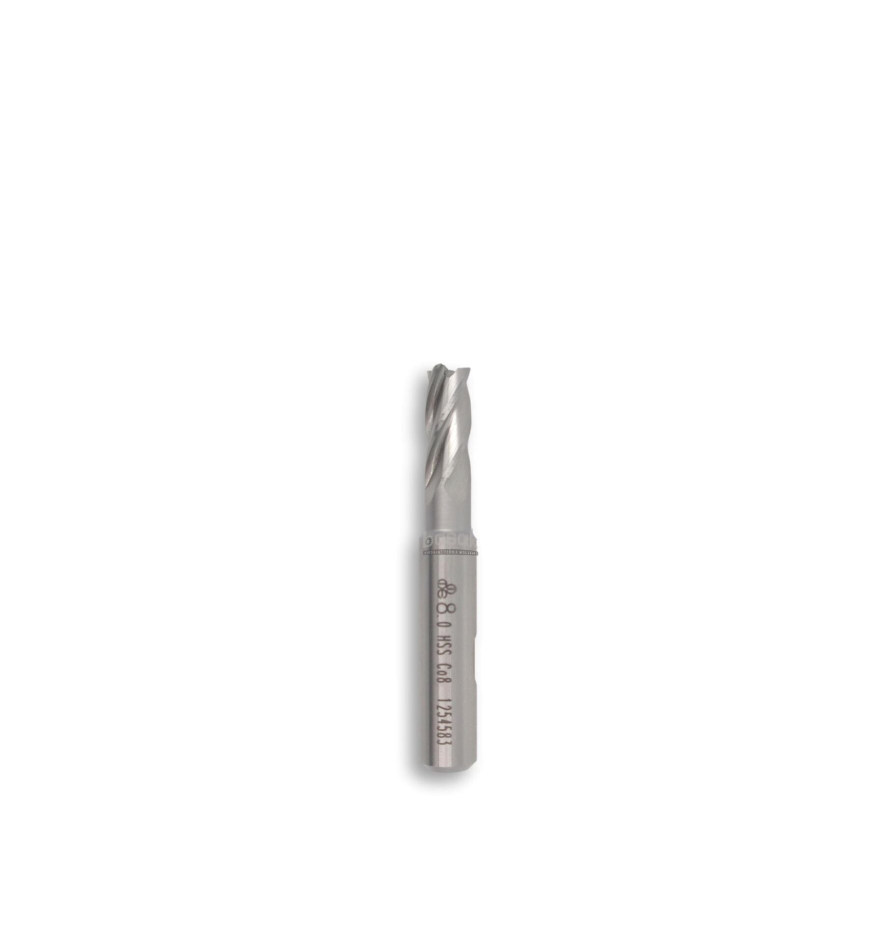 MTE 8 mm Parmak Freze Hss-Co8 DIN 844/B-N