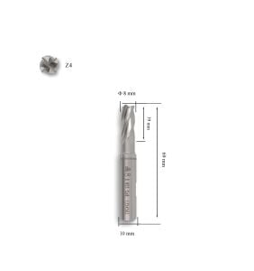 MTE 8 mm Parmak Freze Hss-Co8 DIN 844/B-N
