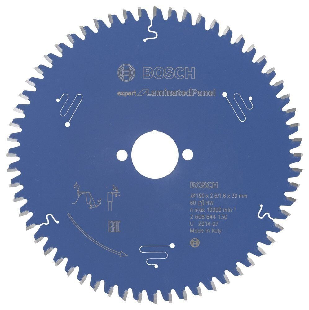 Bosch Laminant Parke Kesme Testeresi 190*30 mm 60 Diş Expert 2608644130