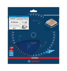 Bosch Laminant Parke Kesme Testeresi 190*30 mm 60 Diş Expert 2608644130