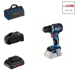 Bosch GSR 18V-90 C 1x4 Ah Procore Akülü Vidalama Bez Çantalı
