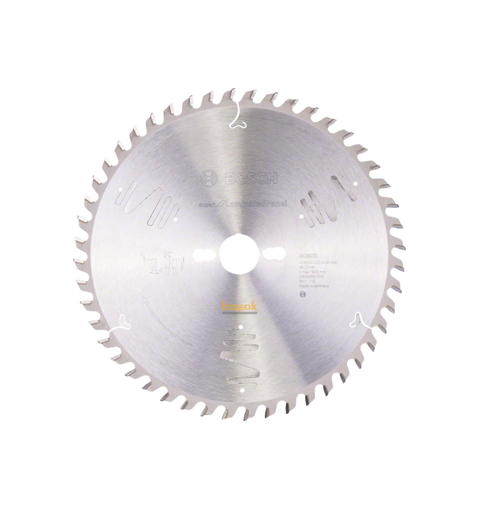 Bosch Laminant Parke Kesme Testeresi 250*30 mm 48 Diş Expert 2608642514