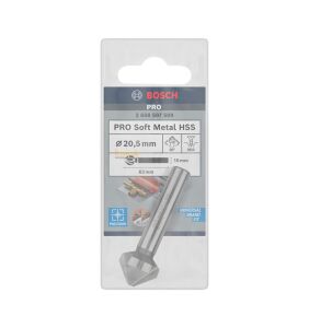 Bosch PRO 20.5 mm HSS Havşa Matkap Ucu 90° 3 Ağızlı Alüminyum 2608597509