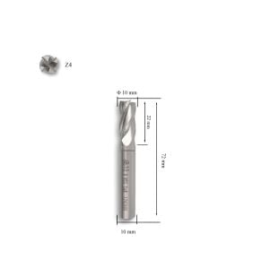 MTE 10 mm Parmak Freze Hss-Co8 DIN 844/B-N