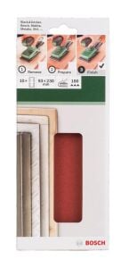 Bosch 93*230mm Titreşimli Zımpara Kağıdı 180 Kum 10'lu 2609256A98
