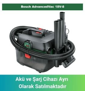 Bosch AdvancedVac 18V-8 (Akü ve Şarj Yoktur) 06033E1000