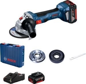 Bosch GWS 180-Li (2x4Ah.) Akülü Taşlama 125 mm (Kömürsüz Motor) 06019H9021
