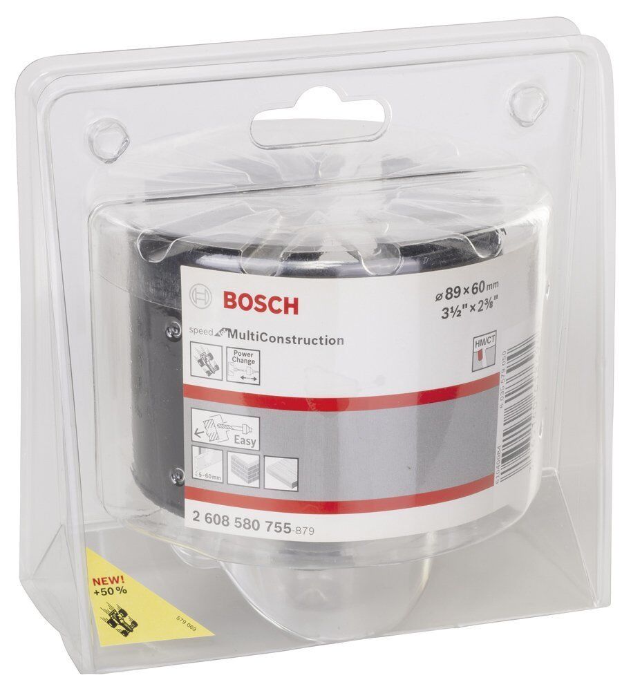 Tuğla, Ahşap, Fiber, Sıva, Fayans İçin 89 mm Panç BOSCH 2608580755