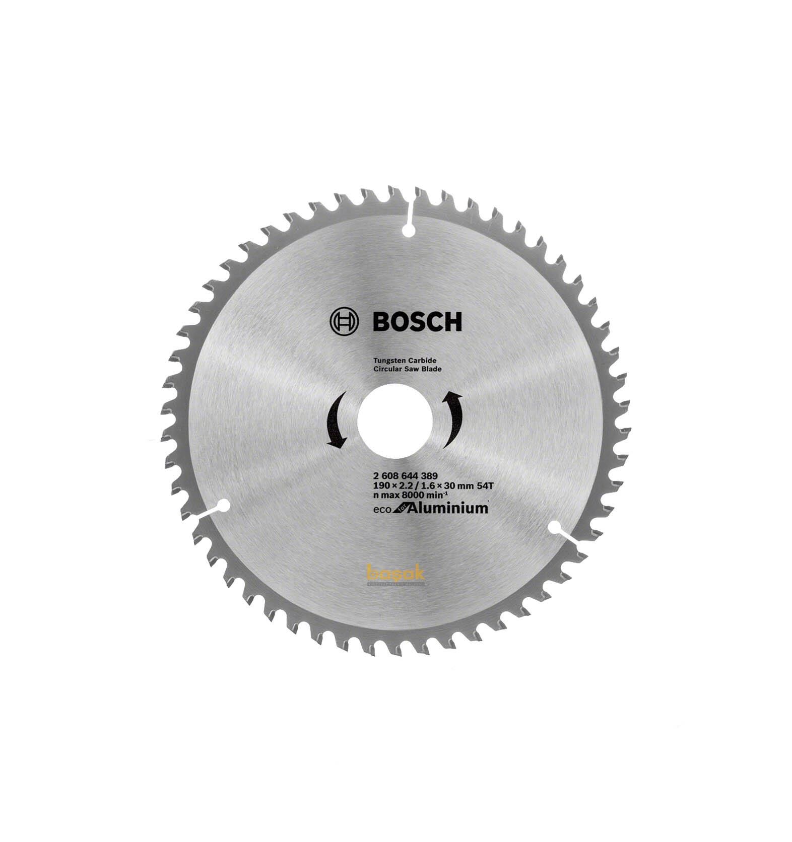 Bosch 190*30mm 54 Diş Ekonomik Alüminyum Daire Testere 2608644389
