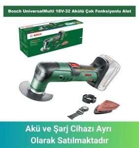 Bosch UniversalMulti 18V-32 Akülü Çok Fonksiyonlu Alet (Akü ve Şarj Yoktur) 0603105000