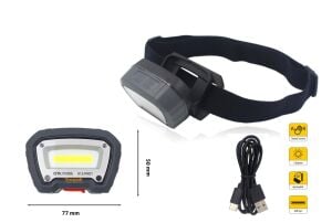 Ceta Form 400 Lümen Şarjlı Hareket Sensörlü Kafa Lambası R12-PRO1