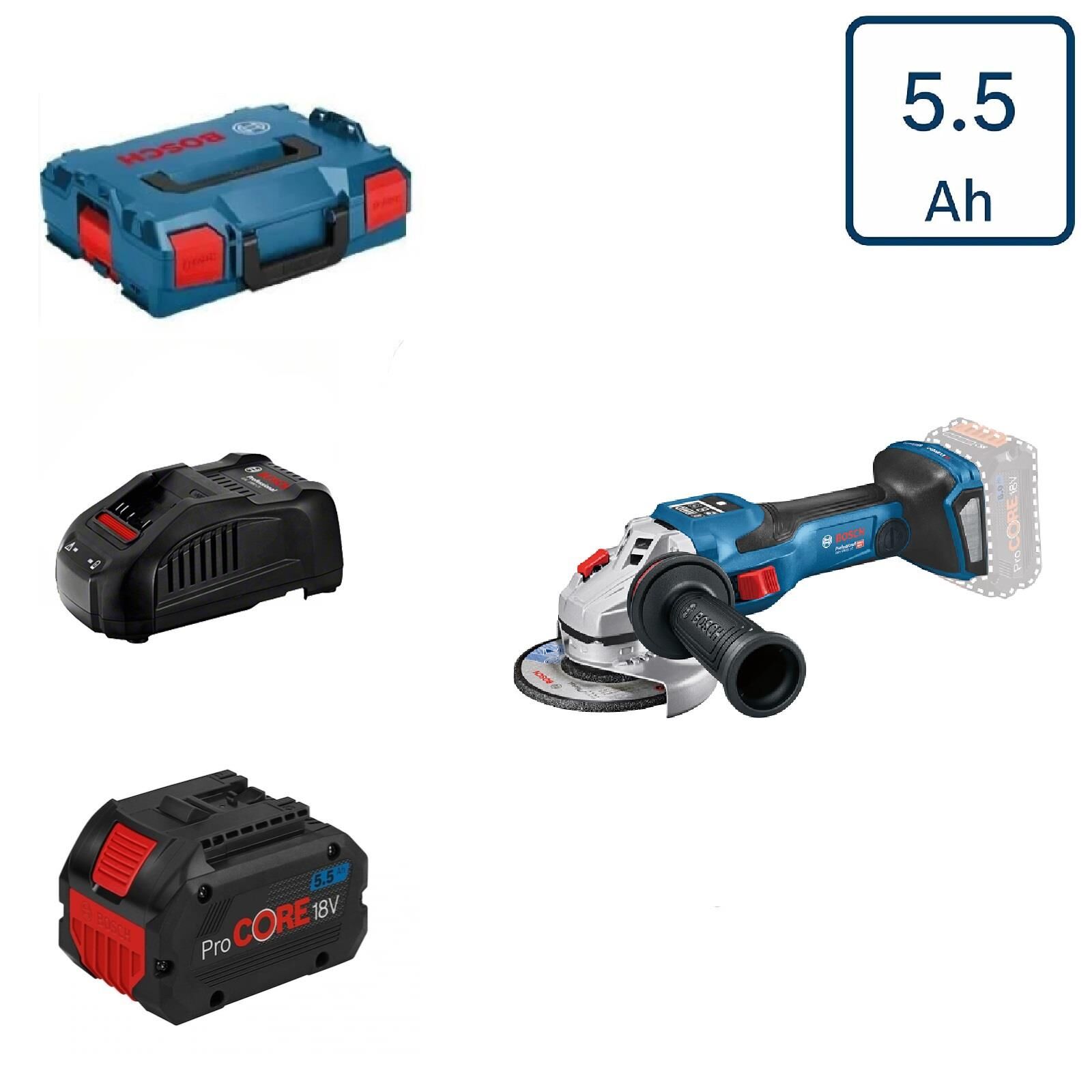 Bosch GWS 18V-15 SC 1x5,5 Ah ProCORE Akülü Taşlama