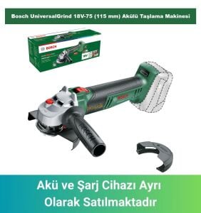 Bosch UniversalGrind 18V-75 (115 mm) Akülü Taşlama Makinesi (Akü ve Şarj Yoktur) 06033E5000