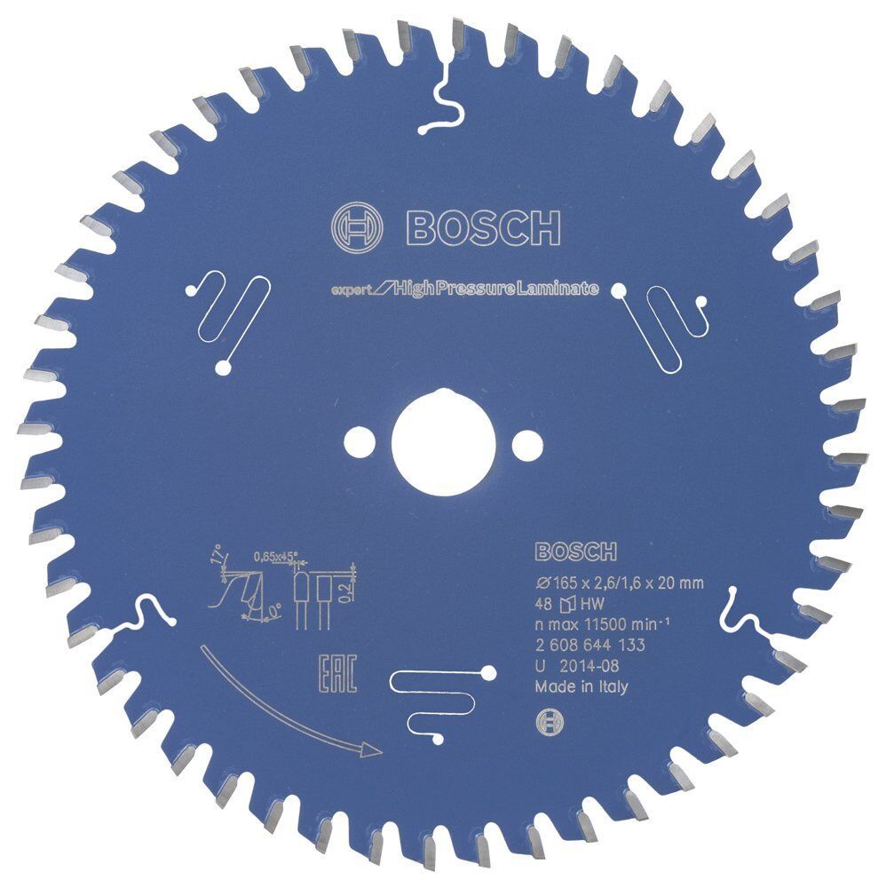 Bosch HPL Laminat Daire Testere Bıçağı 165*20 mm 48 Diş Expert 2608644133