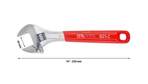 Ceta Form 250 mm Krom Kaplı Kurbağacık Anahtar B21-250C