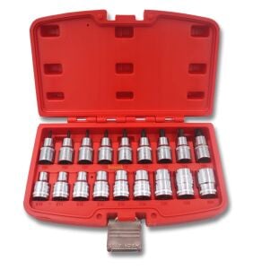 Cetaform 1/2'' Erkek Dişi E10-E24 T20-60 Torx Lokma Takımı C20-18PTX