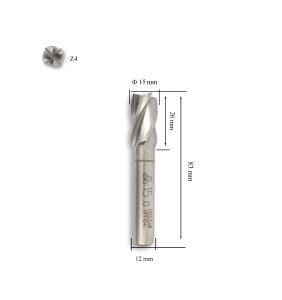 MTE 15 mm Parmak Freze Hss-Co8 DIN 844/B-N