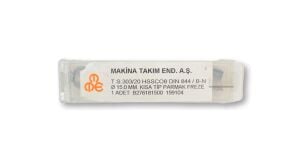 MTE 15 mm Parmak Freze Hss-Co8 DIN 844/B-N