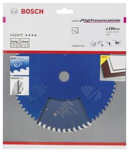 Bosch HPL Laminat Daire Testere Bıçağı 190*20 mm 56 Diş Expert 2608644134