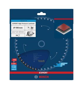 Bosch HPL Laminat Daire Testere Bıçağı 190*20 mm 56 Diş Expert 2608644134