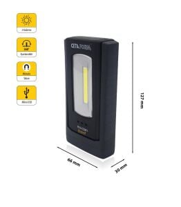 Ceta Form R10-COM1 Şarjlı Led Kompakt Çalışma Lambası 300 Lümen