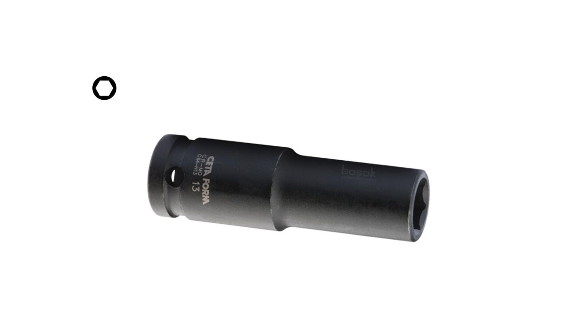 Ceta Form 13 mm 1/2” 6 Köşe Derin Havalı Lokma Anahtar C64-H13