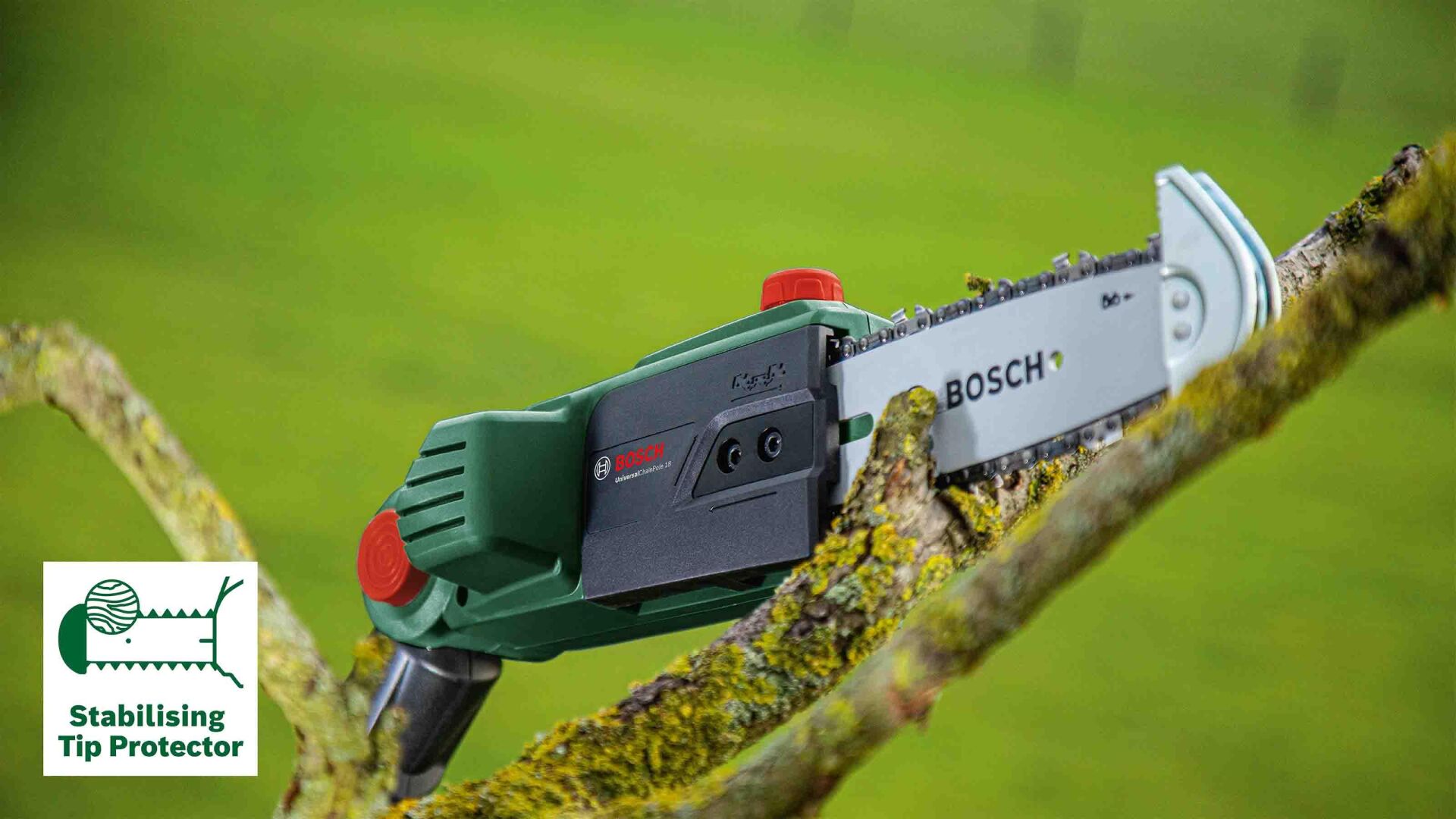 Bosch UniversalChainPole 18 Akülü Teleskopik Ağaç Budama Makinesi