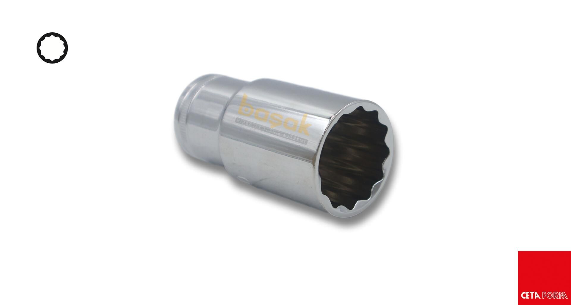 Ceta Form 30 mm 1/2” 12 Köşe Derin Lokma Anahtar C24-B30