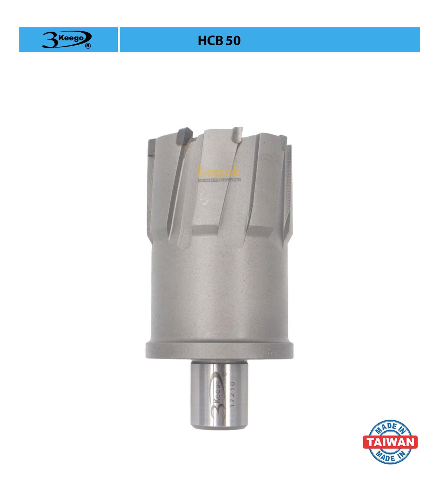 3Keego 49 x 50 mm TCT Elmas Manyetik Matkap Ucu HCB50