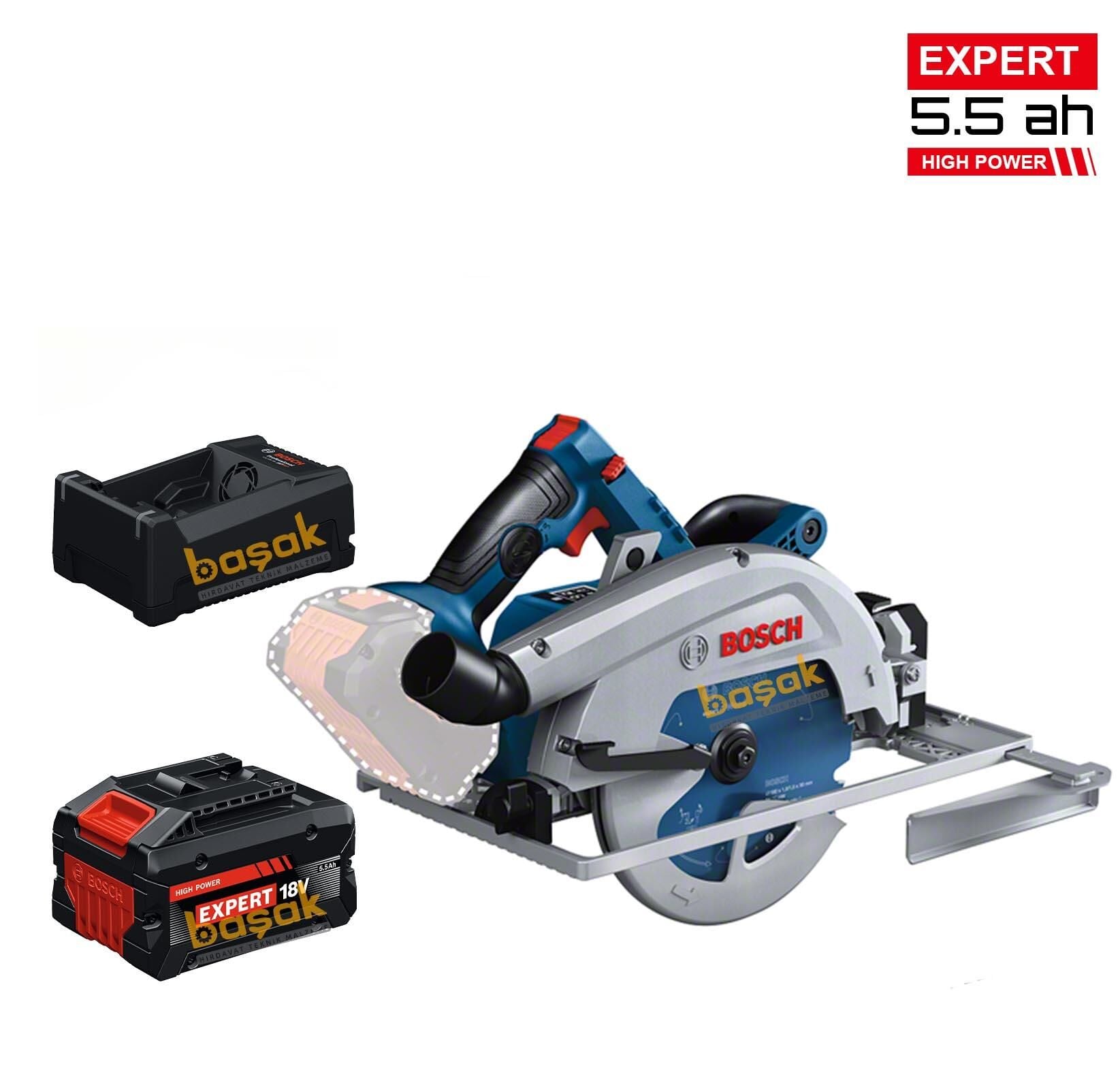 Bosch GKS 18V-68 GC 1x5,5 Ah Expert Akülü Daire Testere