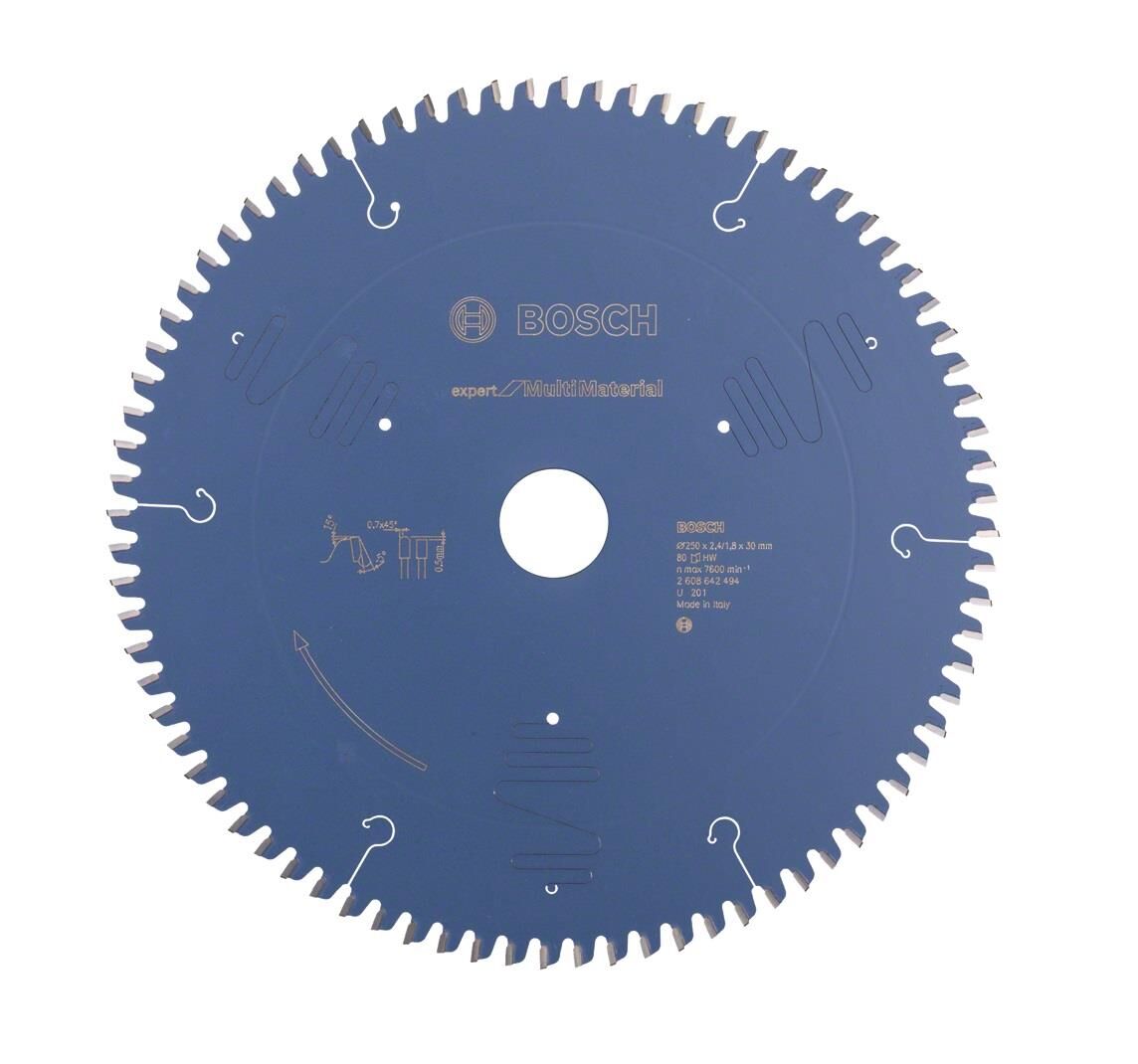 Bosch Çoklu Malzeme Kesimi 250*30 mm 80 Diş Daire Testeresi Expert 2608642494