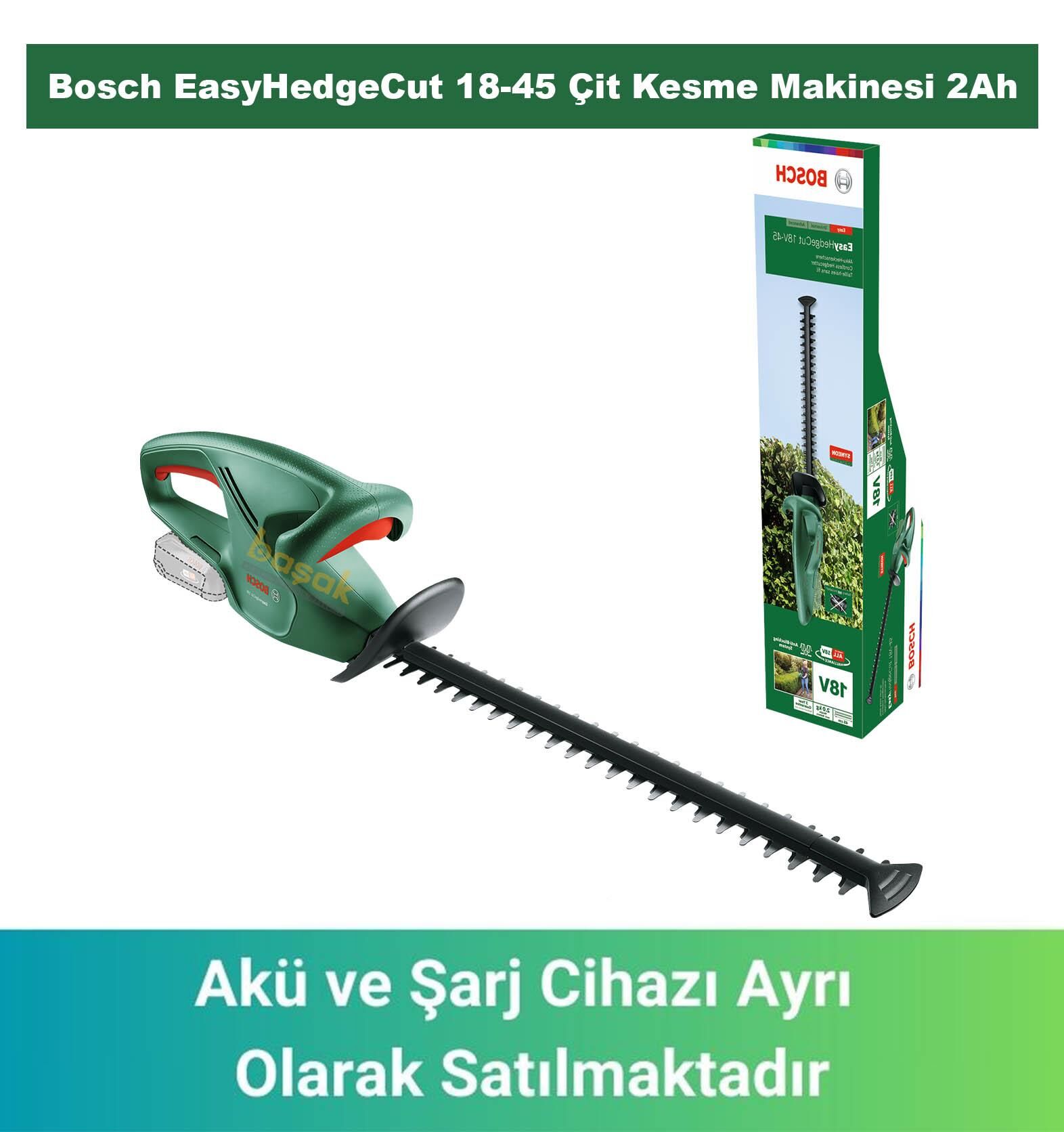 Bosch EasyHedgeCut 18-45 Akülü Çit Kesme Makinesi (Akü ve Şarj Yoktur) 0600849H03