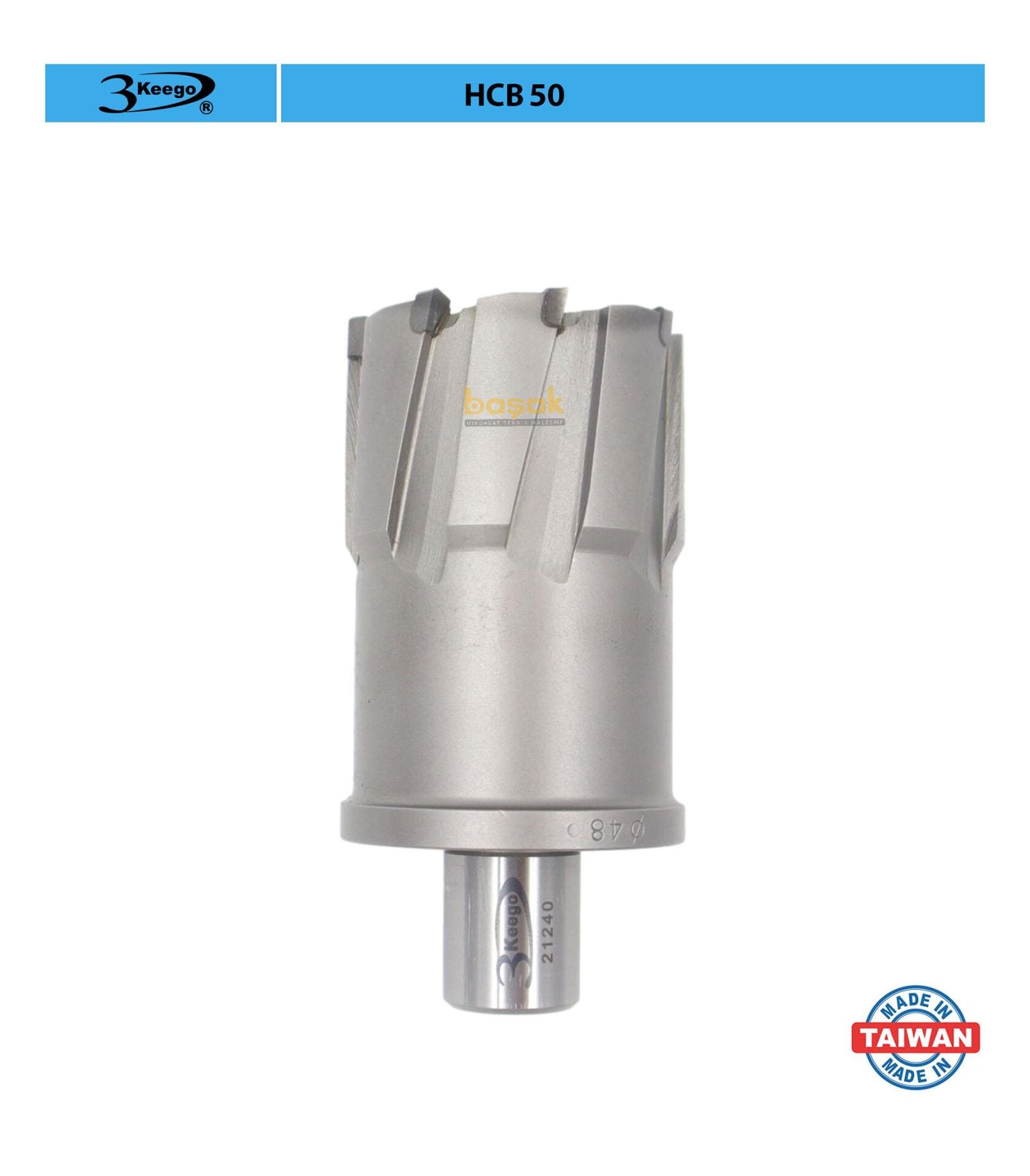 3Keego 48 x 50 mm TCT Elmas Manyetik Matkap Ucu HCB50