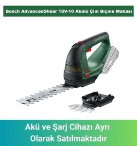 Bosch AdvancedShear 18V-10 Akülü Çim Biçme Makası (Akü ve Şarj Yoktur) 0600857001