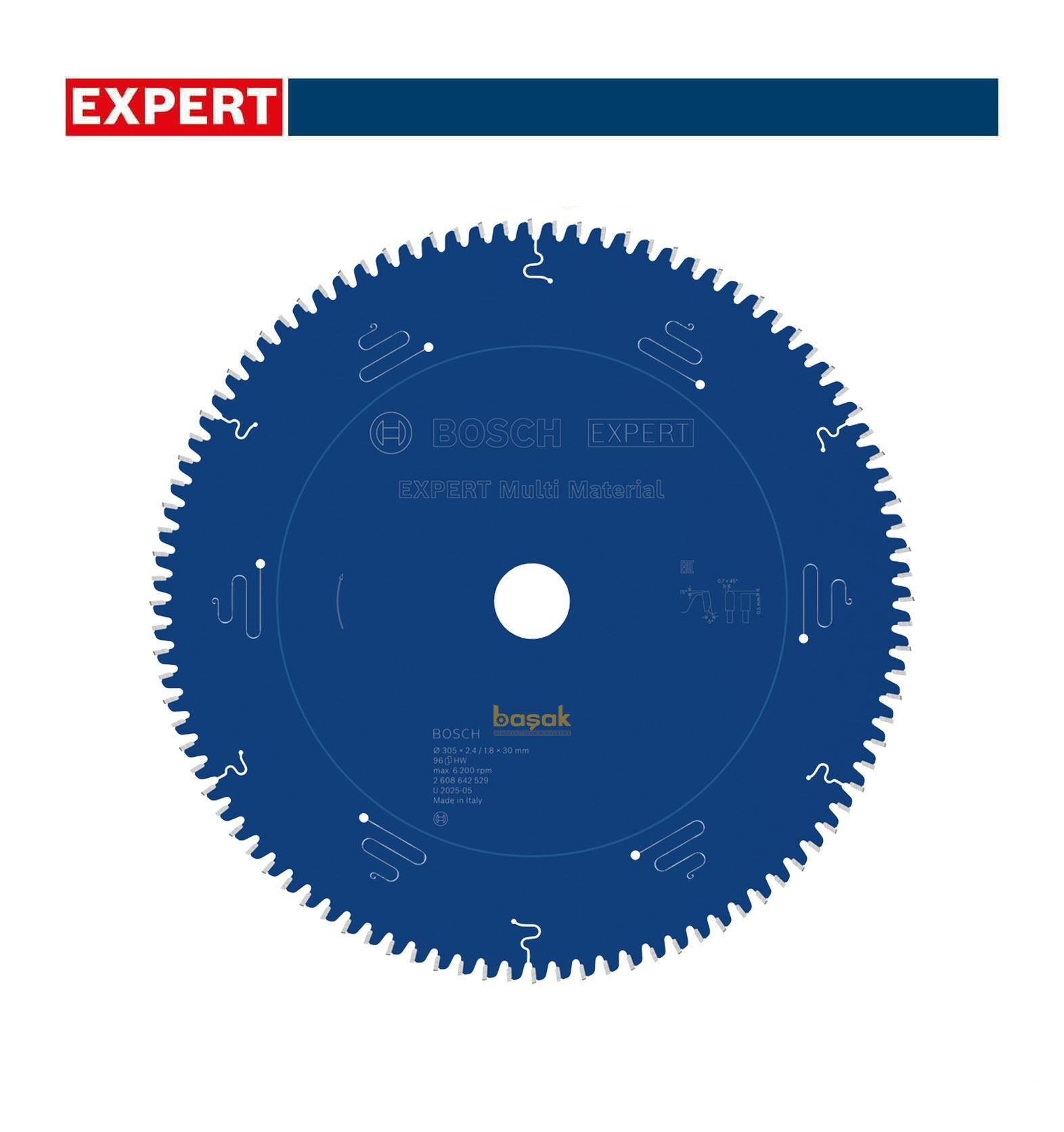 Bosch Ahşap, Plastik, Alüminyum Testeresi 305*30 mm 96 Diş Expert Multi Material 2608642529