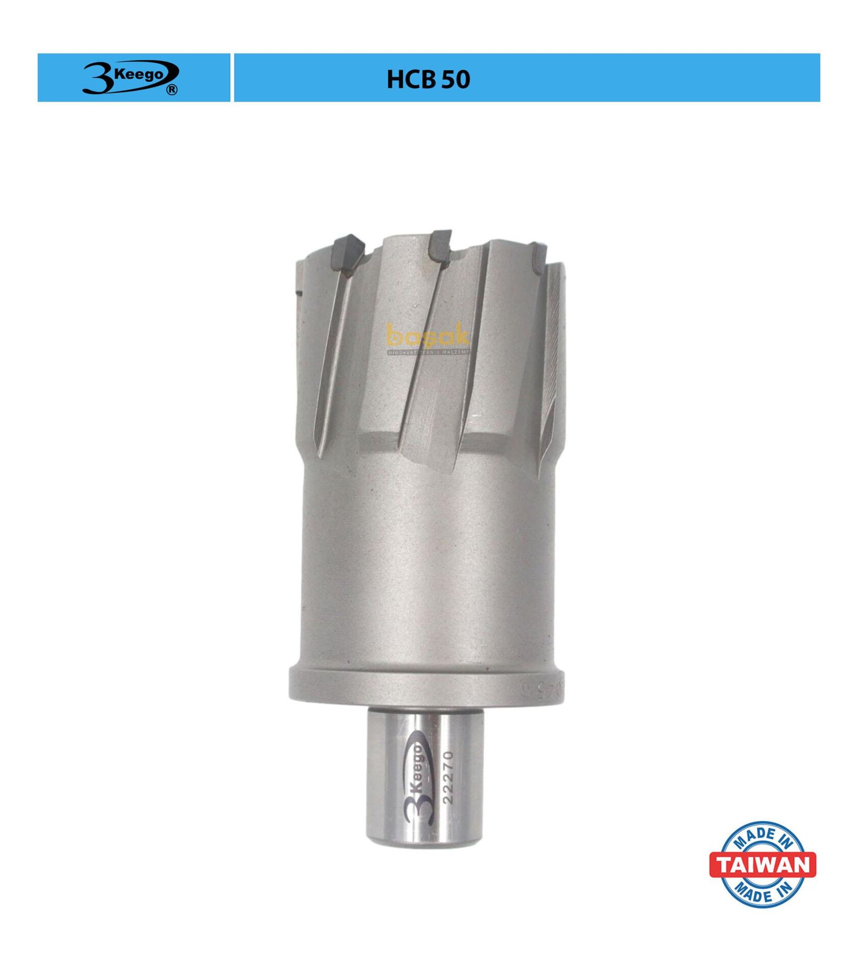 3Keego 45 x 50 mm TCT Elmas Manyetik Matkap Ucu HCB50