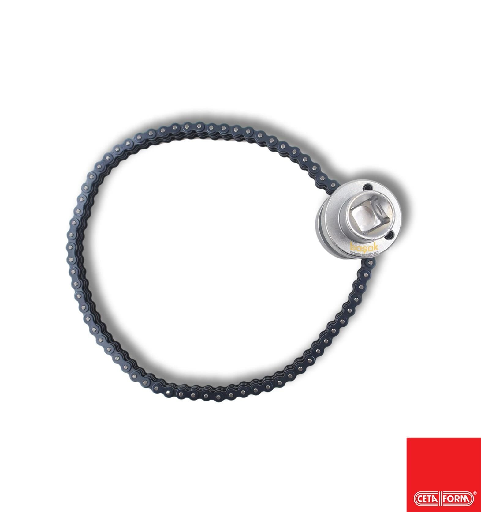 Ceta Form Ø 60-110mm Zincirli Yağ Filtre Anahtarı (1/2 “ Kareli) N14-03S1Q