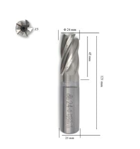 MTE 24 mm Parmak Freze Hss-Co5 DIN 844/B-N