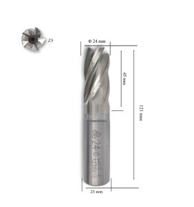 MTE 24 mm Parmak Freze Hss-Co5 DIN 844/B-N