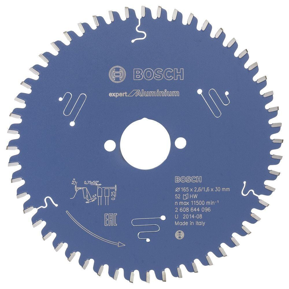 Bosch Alüminyum Kesme Testeresi 165*30 mm 52 Diş Expert 2608644096