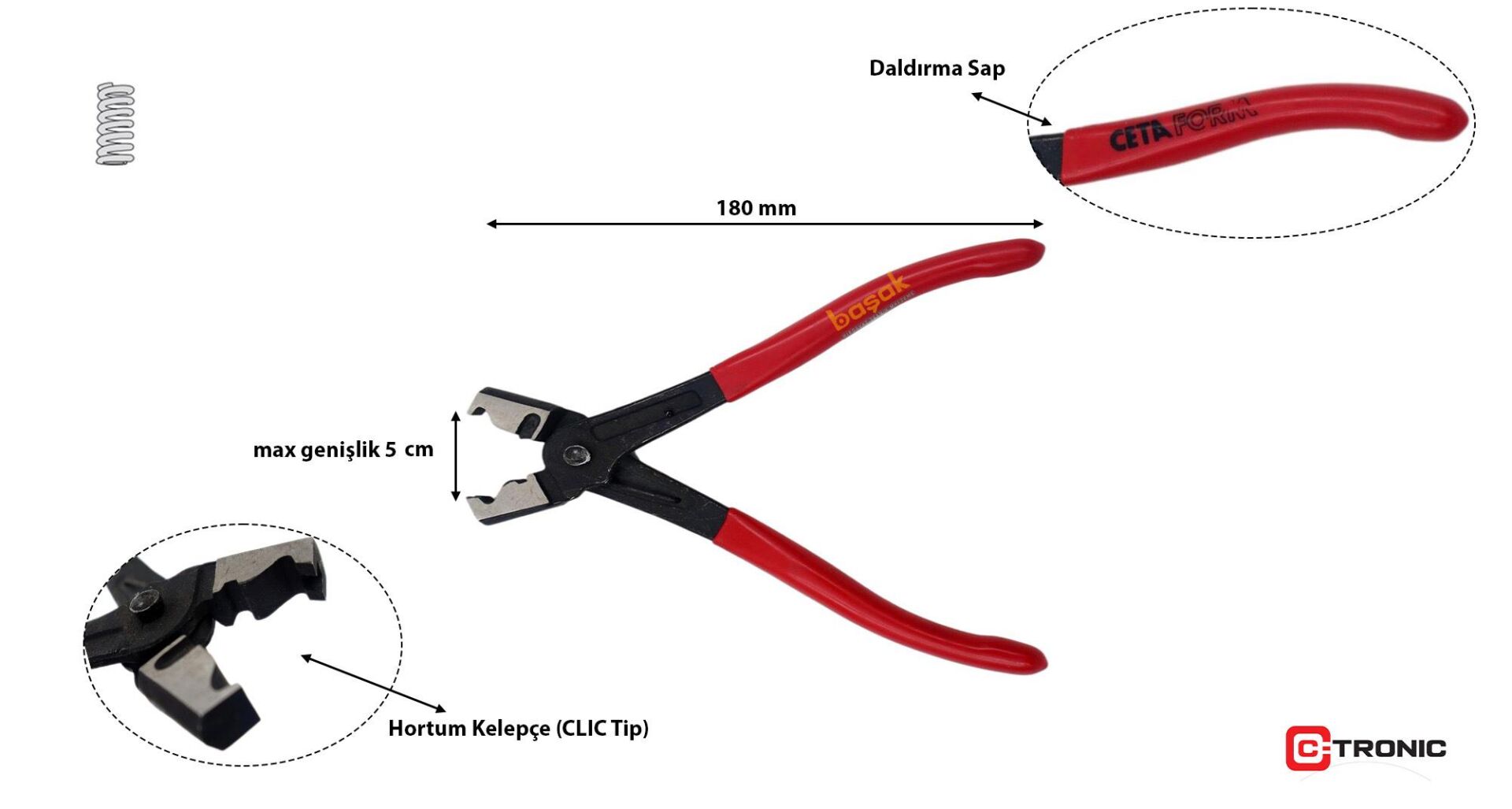 Ceta Form Hortum Oetiker Kelepçe Pensesi (CLIC tip) N12-13 | CETA