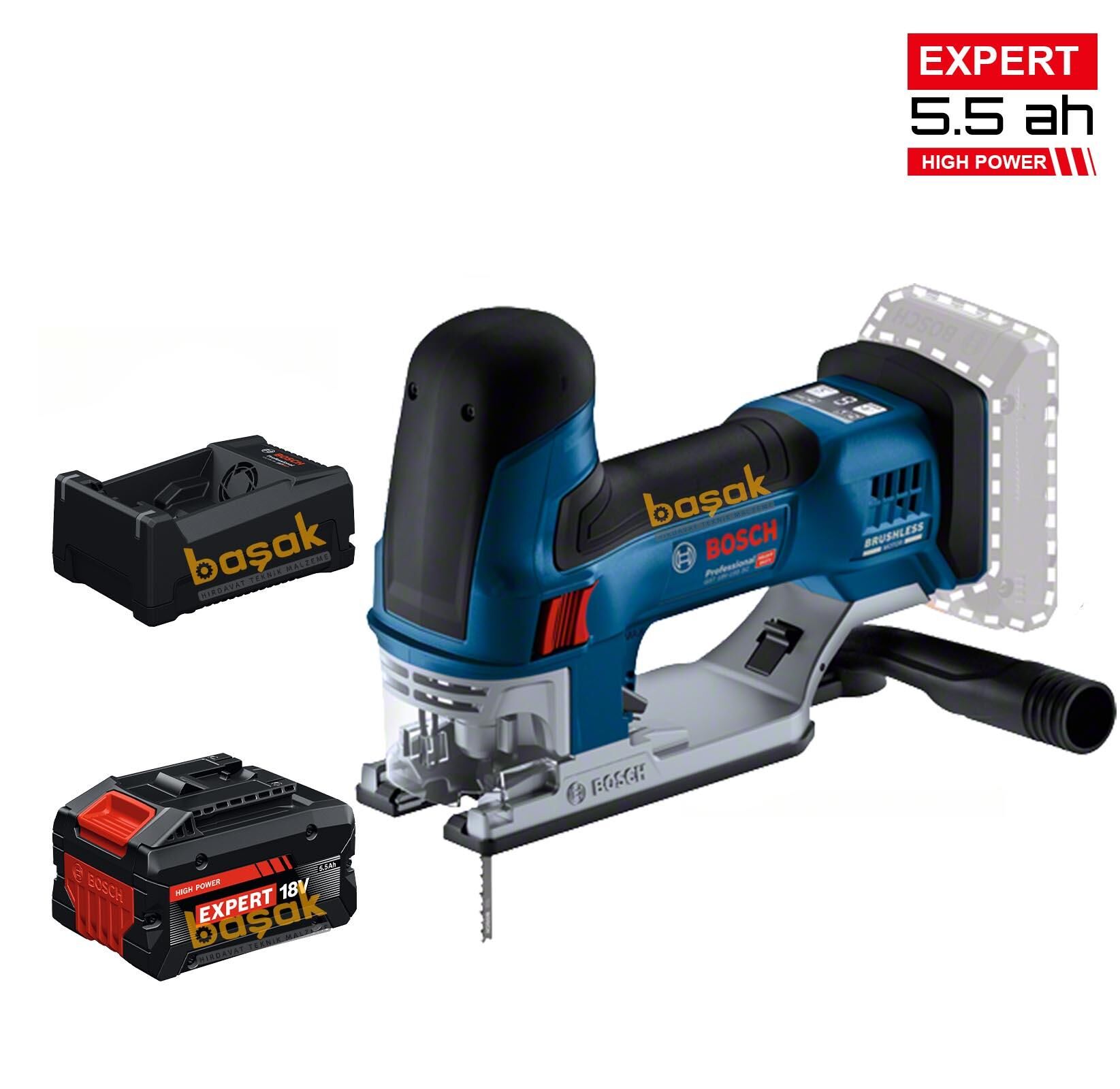 Bosch GST 18V-155 SC 1x5,5 Ah Expert Akülü Dekupaj Makinesi