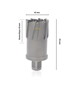 3Keego 42 x 50 mm TCT Elmas Manyetik Matkap Ucu HCB50