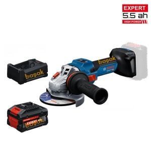 Bosch GWS 18V-15 S 1x5,5 Ah Expert Akülü 125 mm Taşlama Makinesi