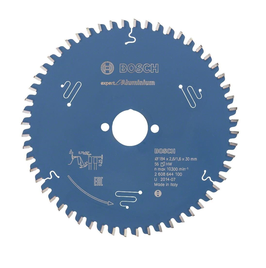 Bosch Alüminyum Kesme Testeresi  184*30 mm 56 Diş Expert 2608644100