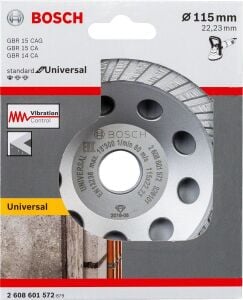 Bosch 115mm Standart Seri Universal Turbo Elmas Çanak Disk 2608601572