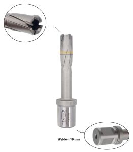 3Keego 13 x 50 mm TCT Elmas Manyetik Matkap Ucu HCB50