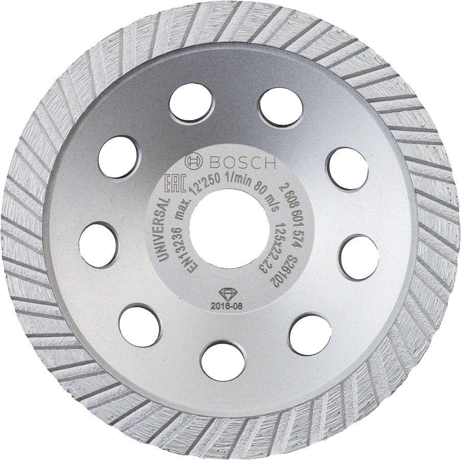 Bosch Standart 125mm Turbo Elmaslı Beton Silme Diski 2608601574