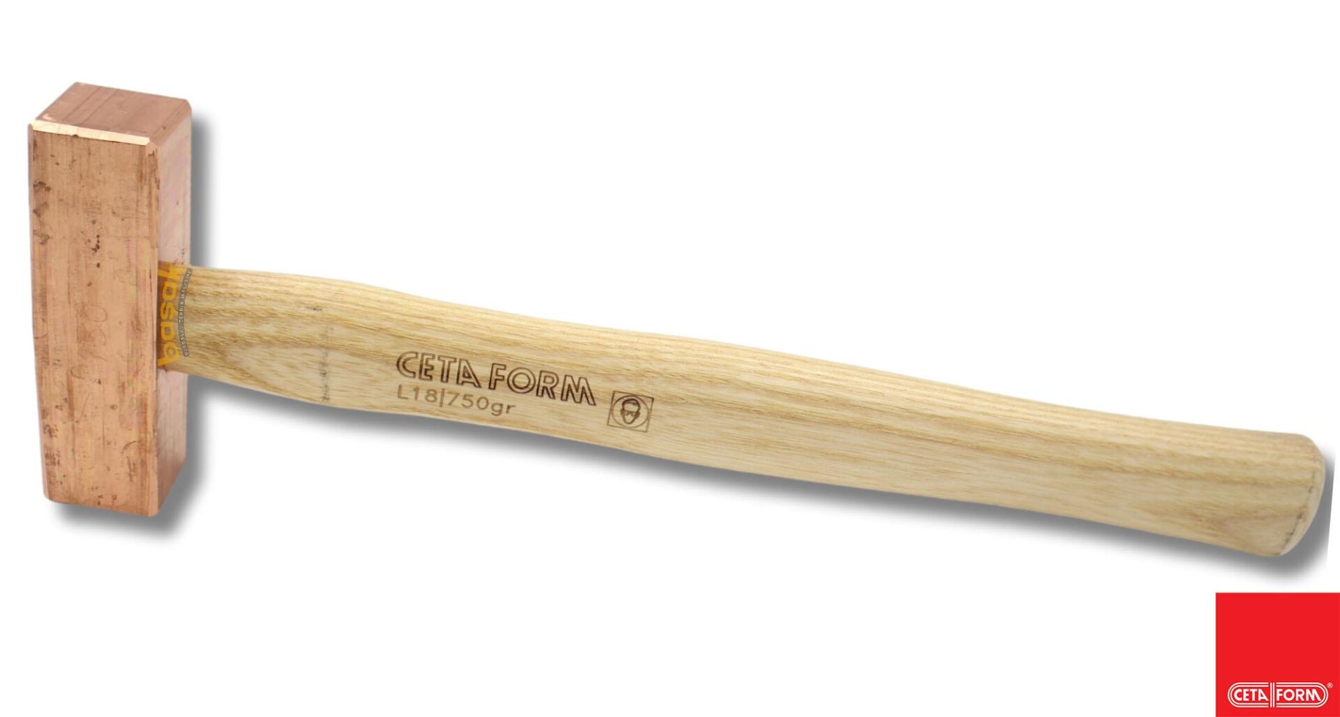 Ceta Form 750gr Ağaç Saplı Bakır Çekiç L18-750